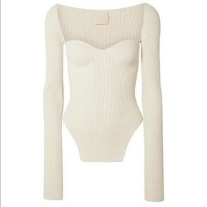 Muse/Mussier Long Sleeve Bustier Top (NWT)